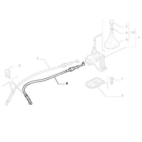 Genuine Transmission Control Wire - Fiat Punto 1999-2010 | 55234095