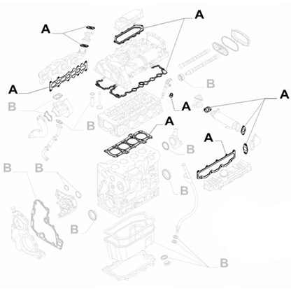 Genuine Gaskets for Crankcase and Cylinder - Fiat Ducato 2006-2014 | 500055000