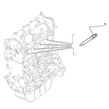 Genuine Spark Plug - Fiat / Alfa Romeo / Lancia 1.3 | 55238404