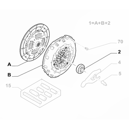 Genuine Clutch Kit - Fiat Nuovo Ducato 2018- | 6000634161