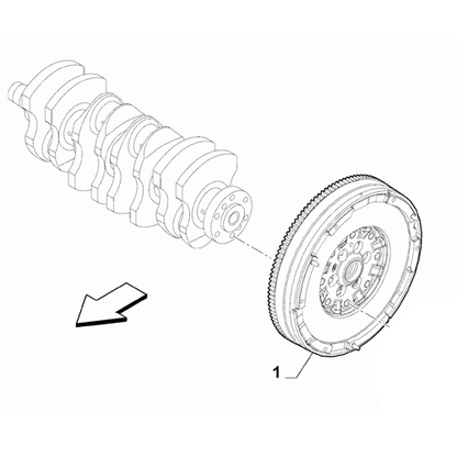 Genuine Reconditioned Flywheel - Fiat 500L / Tipo / Doblo | 71795996