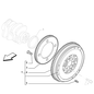 Genuine Flywheel - Fiat 500 / Punto / Panda / Alfa Romeo Mito 1.3 | 55231765