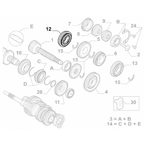 Genuine Manual Gearbox Synchronizer - Fiat Doblo / Scudo 2022- | 1682770380