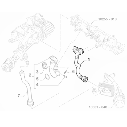 Genuine Oil Radiator Pipe - Fiat / Alfa Romeo / Jeep 1.6 | 46338952