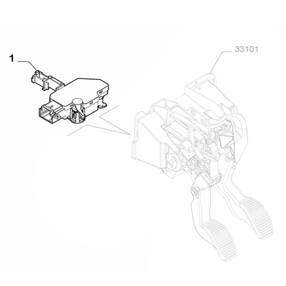 Genuine Clutch Release Switch - Fiat 500 / Panda RHD | 51846552