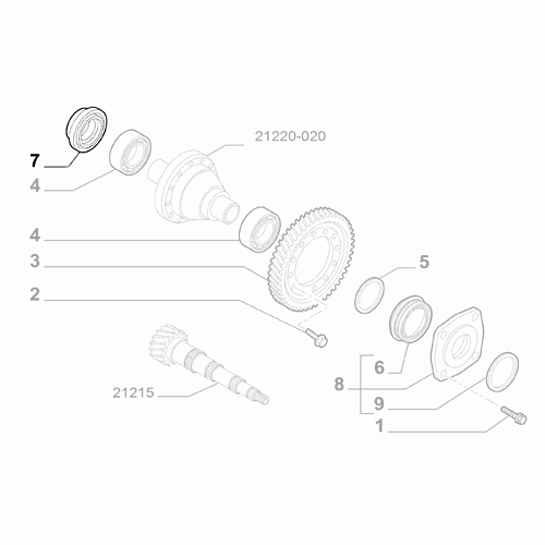 Genuine Differential Gears Right Sealing Gasket - Fiat | 46343254