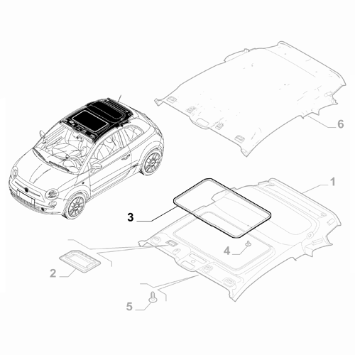 Genuine Sealing Gasket - Fiat 500 Abarth 2008- | 735773024