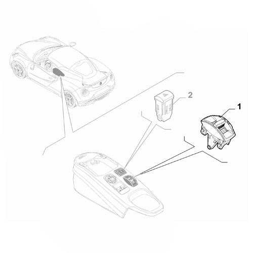 Genuine DNA Switch - Alfa Romeo Mito / Giulietta 2008-2020 | 156092188