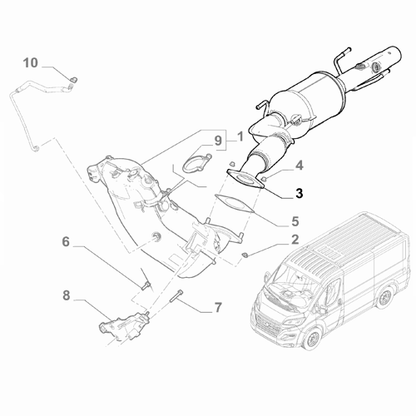 Genuine Auxiliary Silencer - Fiat Ducato 2018- | 1393940080