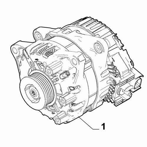 Genuine Alternator - Fiat 500 / Panda / Lancia Ypsilon  | 52208718