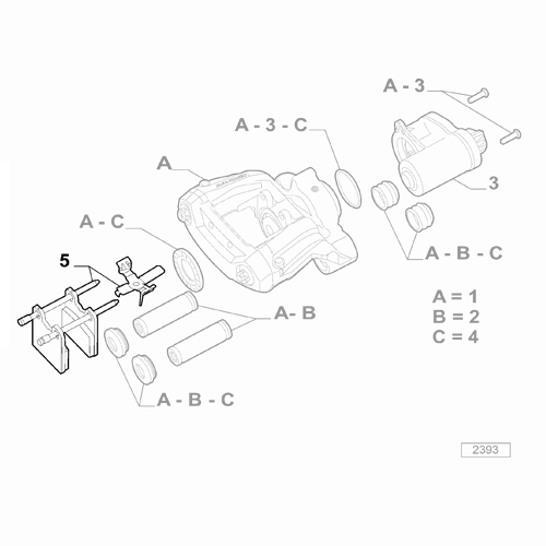 Genuine Handbrake Pad Set - Alfa Romeo Giulia / Stelvio | 77369156