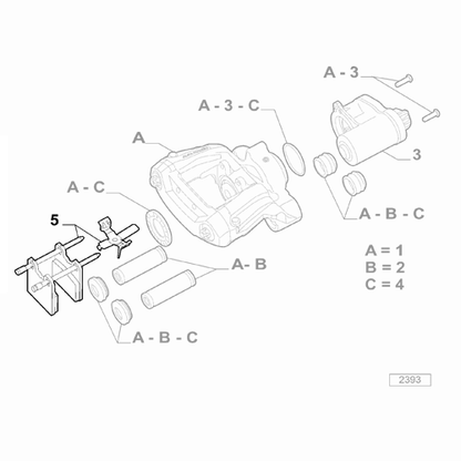 Genuine Handbrake Pad Set - Alfa Romeo Giulia / Stelvio | 77369156