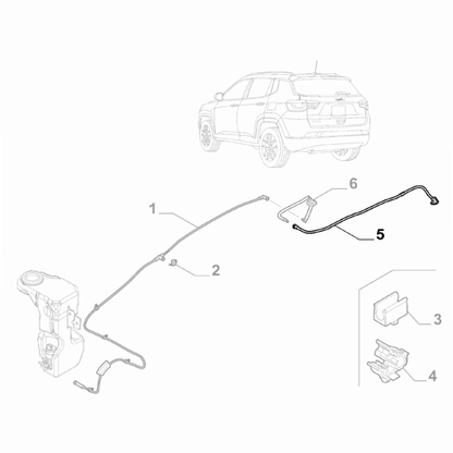 Genuine Washer Fluid Sprinkler - Jeep Compass 2020- | 53326151