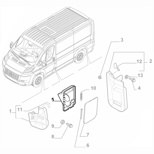 Genuine Fuel Tank End Plate - Fiat Ducato 2006-2022 Diesel | 1362672080