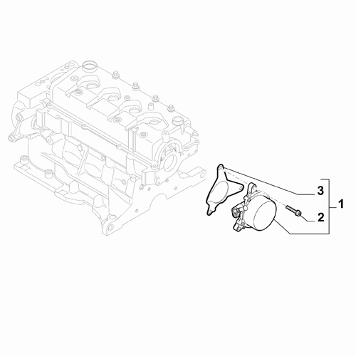 Genuine Vacuum Pump - Fiat 500L / 500X / Jeep Renegade | 55270032