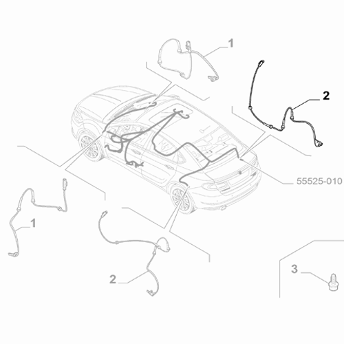 Genuine Rear ABS Sending Unit - Fiat Tipo 2015- | 52017546