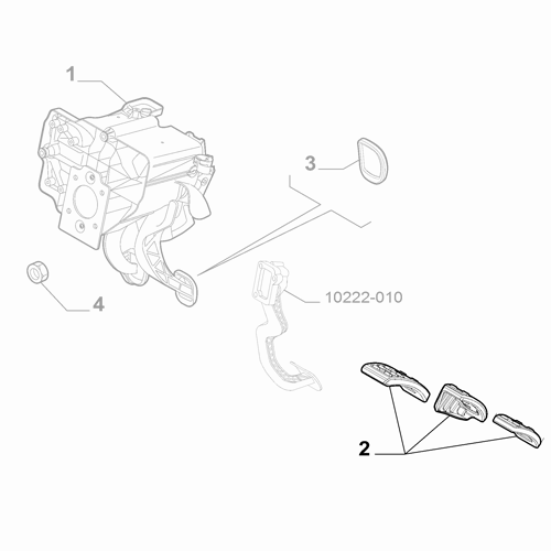 Genuine Sport Pedal Set - Alfa Romeo Giulietta 2016-2020 RHD | 50539913