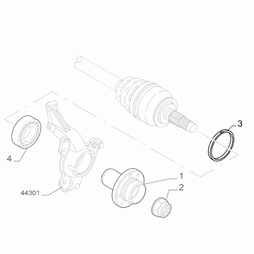 Genuine Axle Lock-ring - Fiat / Abarth / RAM | 46836219