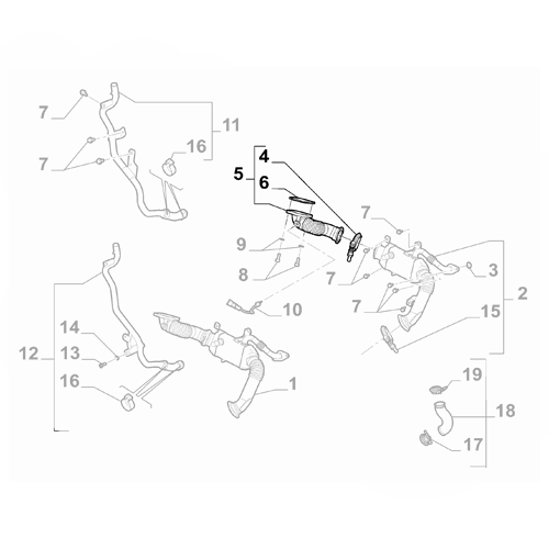 Genuine Exhaust Gas Control Pipe - Fiat Ducato 2014-2022 | 5802273614