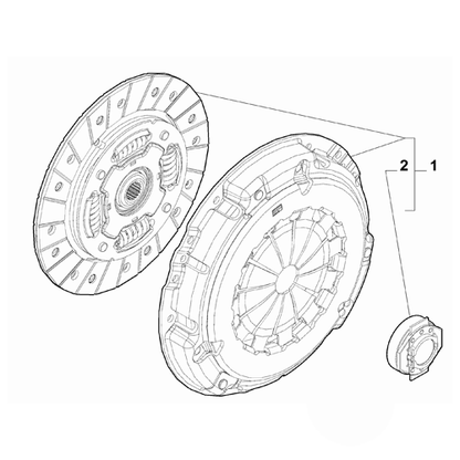 Genuine Clutch Kit - Fiat Panda 2016-2024 | 6000628461