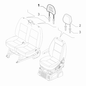 Genuine Passenger Headrest - Fiat Ducato 2011-Onwards | 60911955