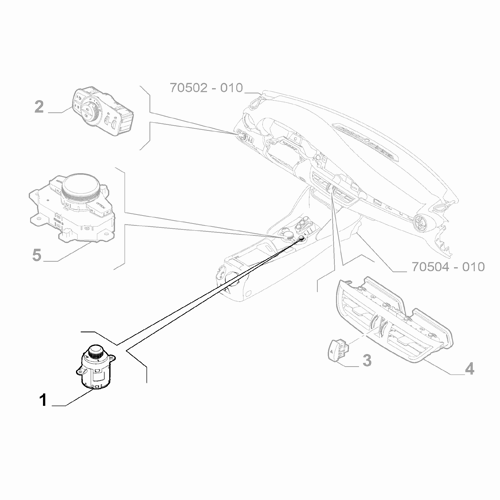 Genuine Volume Control Switch - Alfa Romeo Guilia 2017-2022 RHD | 156115297