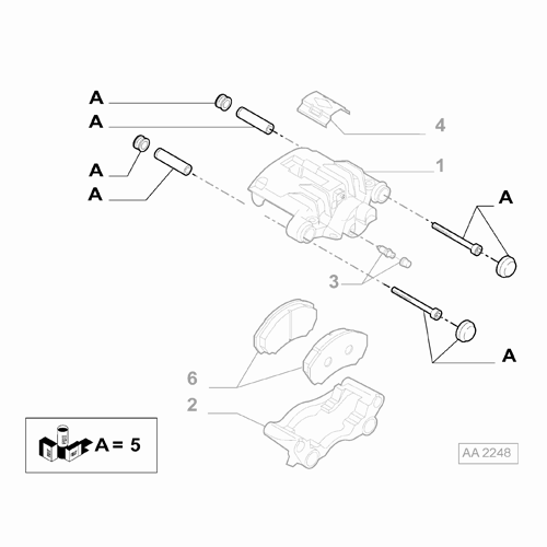 Genuine Brake Caliper Repair Kit - Fiat Duato 2014-Onwards | 77367076