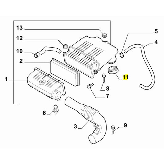 Seal, Air Filter Housing - Fiat 500 1.2 | 71748095