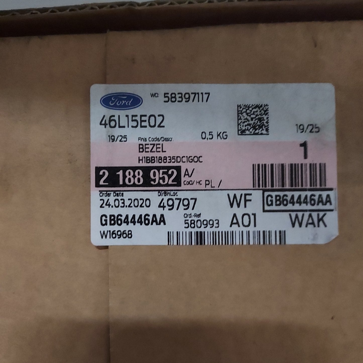 Genuine Ford Bezel | 2188952