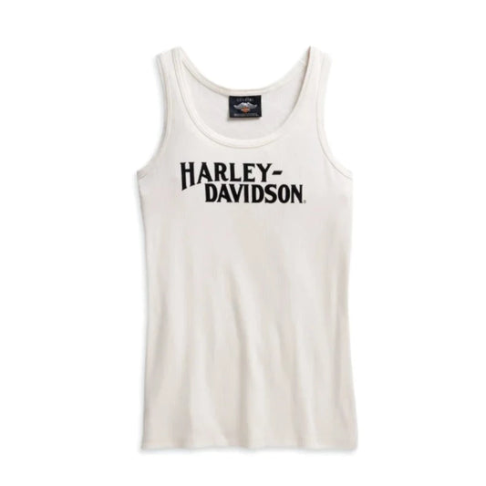 Harley Davidson - Women's Printed Tank - White | 96149-21VW/001W