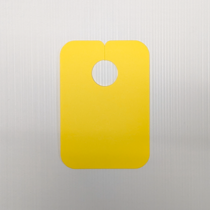 Direct Supply Blank Mirror Hanger Yellow | MNH005