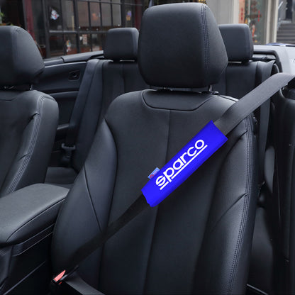 Sparco Seat Belt Pads Blue | SPC1204BL