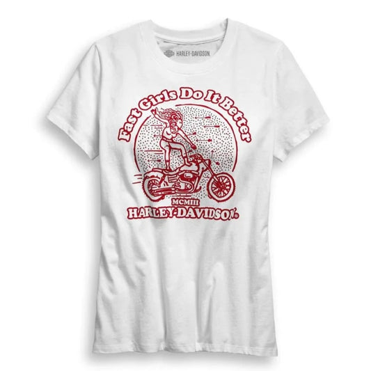 Harley Davidson - Fast Girls Do it Better - Women's Tee | HD96708-19VW/022L